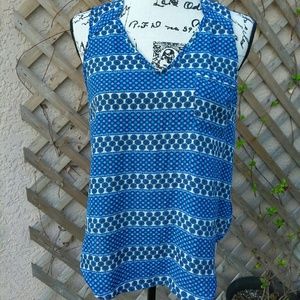 women's sheer sleeves top Sz M